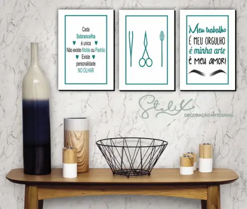 Kit Designer de Sobrancelhas - 3 Placas Decorativas