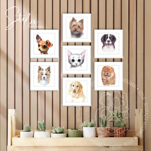 Quadros Cachorro e Gato para Clínica Veterinária