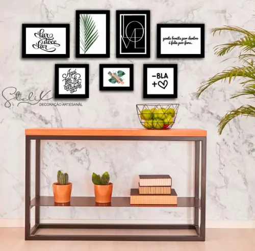 Kit 7 Placas Decorativas - Lar Doce Lar
