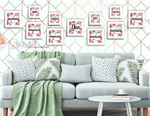 Kit Frutos do Espírito Santo - 11 Placas Decorativas