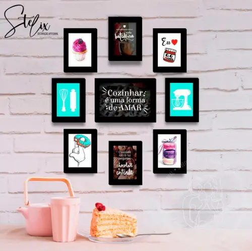 Quadros Decorativos para Confeitaria Cupcake