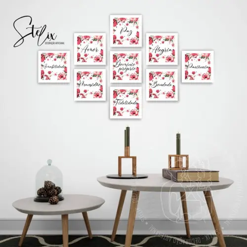 Quadros Decorativos Cristão Frutos do Espírito Santo