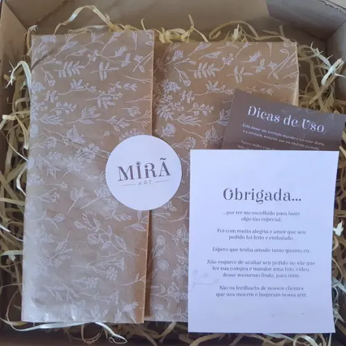 Flâmula Bordada à Mão Eu Quero Partilhar a Vida Boa com Você