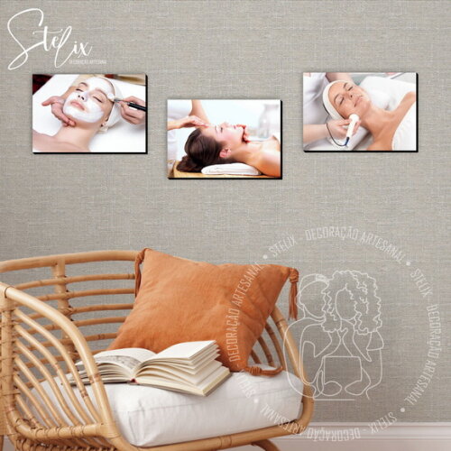 3 Placas Decorativas - Esteticista