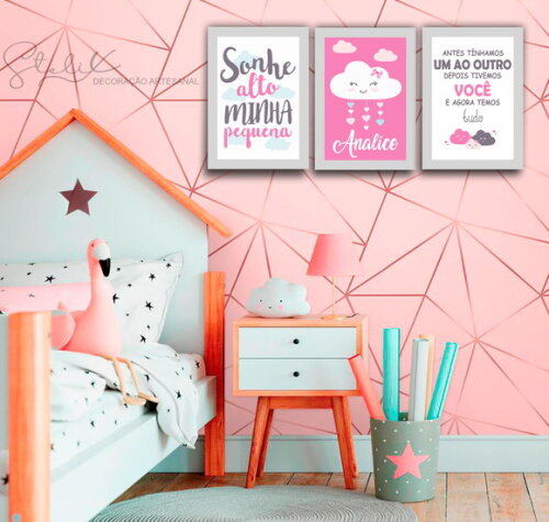 3 Placas Decorativas - Kit Baby 1