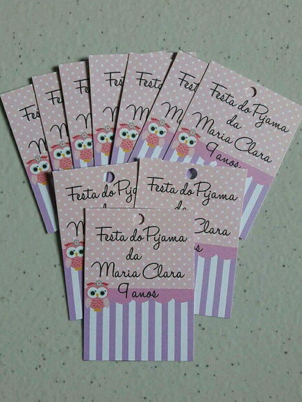 50 tags Retangulares