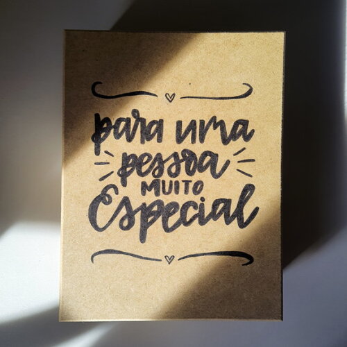 Caixa mdf para Presente Personalizada com Lettering a Mão