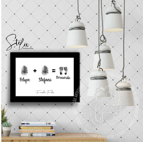 Digital Pais e Filhos - Placa Decorativa A4