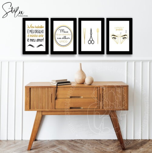 Kit Designer de Sobrancelha - 4 Placas Decorativas