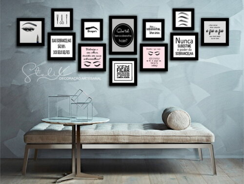 Kit Designer de Sobrancelhas - 12 Placas Decorativas