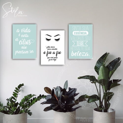 Kit Designer de Sobrancelhas e Cilios-3 Placas Decorativas
