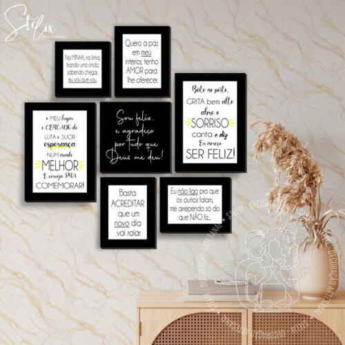 Kit Pagode & Samba - 7 Placas Decorativas