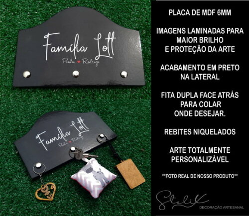 Porta Chaves Personalizado - MDF