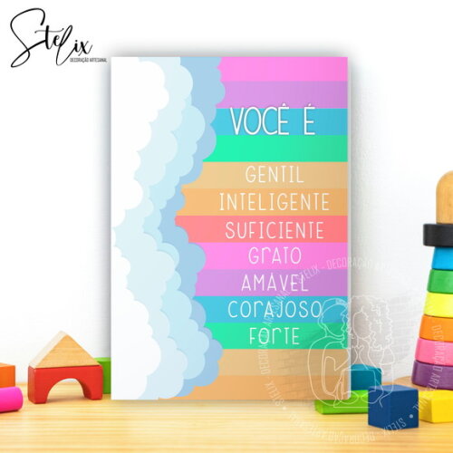 Quadro Motivacional e Educativo Infantil Você É...