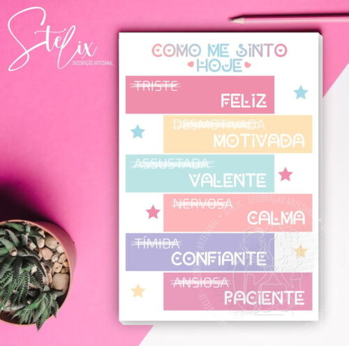 Quadro Motivacional Infantil Menina - 29x20