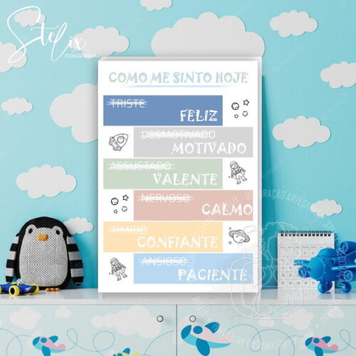 Quadro Motivacional Infantil Menino 29x20