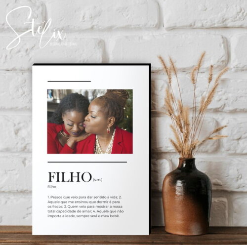 Quadro Personalizado Significado de Filho Presente Filho