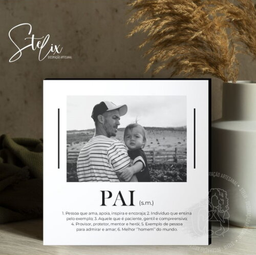Quadro Personalizado Significado de Pai Presente para Pai