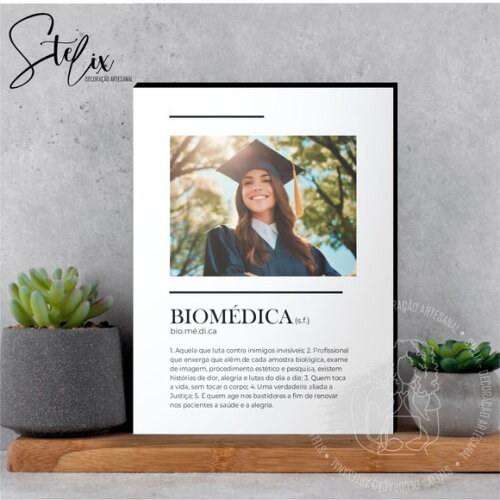 Quadro Significado de Biomédica Formatura Biomedicina