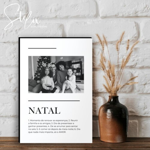 Quadro Significado de Natal Decoração Natalina Presente