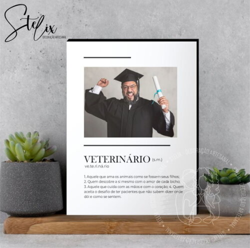 Quadro Significado de Veterinário Presente