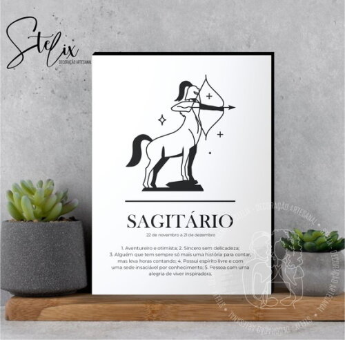 Quadro Significado dos Signo Sagitário Presente