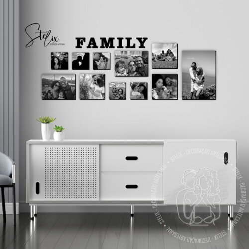 Quadros com Fotografias de + Letras