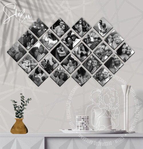 Quadros com Fotos Casal Família Amigos