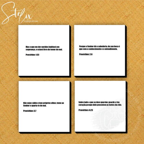 Quadros Decorativos Igreja Cristão com Provérbios 1 ao 30