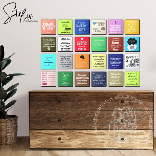 Quadros Decorativos para Biblioteca Escola Literatura Livros