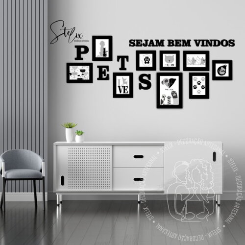 Quadros Decorativos para Clínica Veterinária + 18 Letras