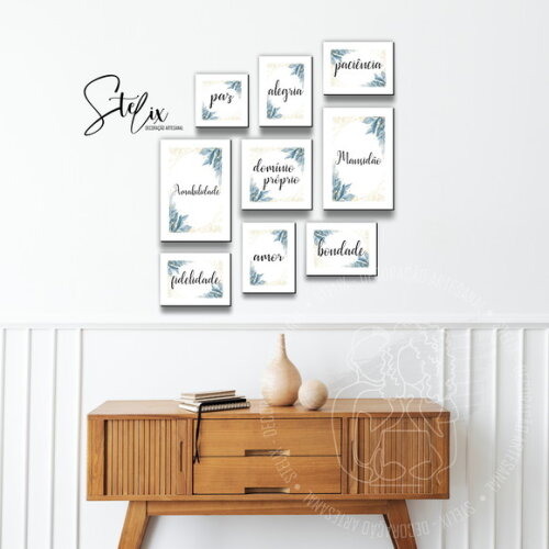 Quadros Decorativos para Sala Frutos do Espírito Santo