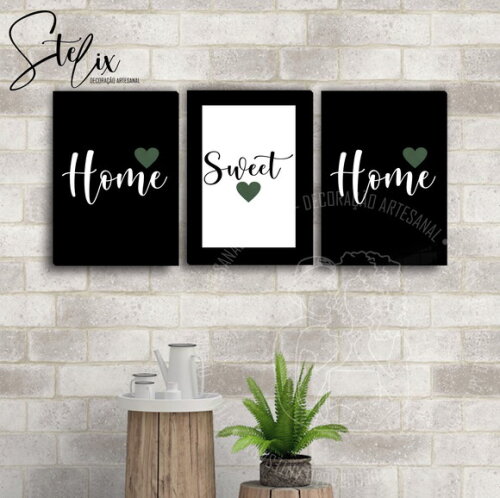 Quadros Home Sweet Home para Sala