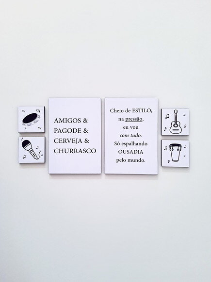 Quadros Pagode & Cerveja Música Área Gourmet