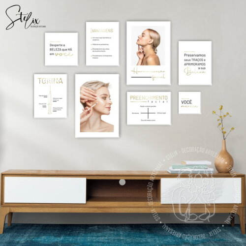 Quadros para Consultório de Harmonização Facial Estética