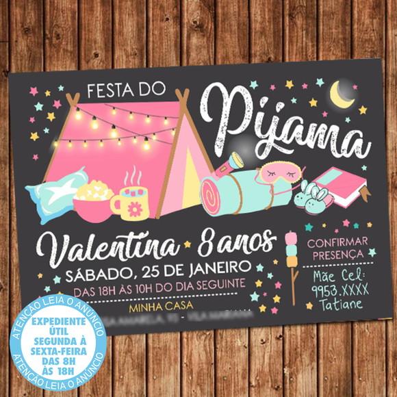 Convite Festa do Pijama Digital