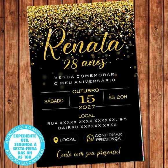 Convite Interativo Digital Aniversário 15 20 30 40 50 Anos