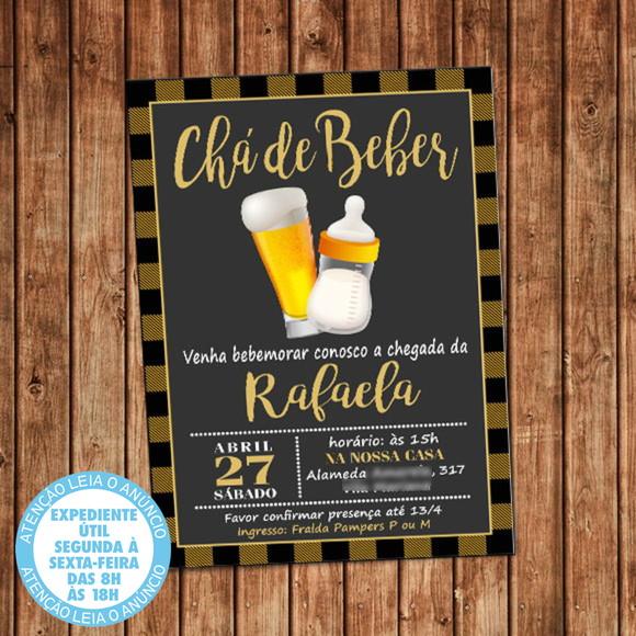 Convite Chá de Beber - Chá Bar Digital