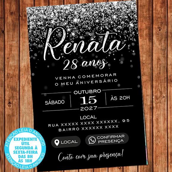 Convite Interativo Digital Aniversário 15 20 30 40 50 Anos