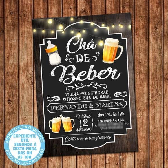 Convite Chá de Beber - Chá Bar Digital