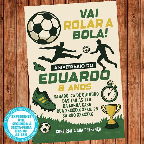 Convite Digital Futebol Aniversário