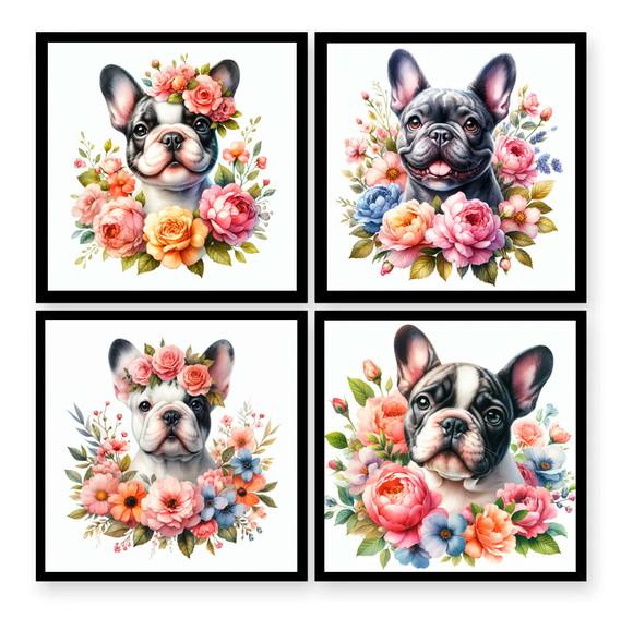 Artes Digitais Quadros Bulldog Frances