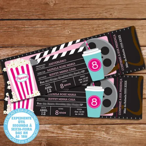 Convite Ingresso Cinema Digital