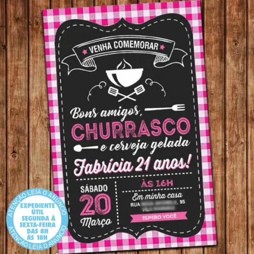 Convite Churrasco Digital