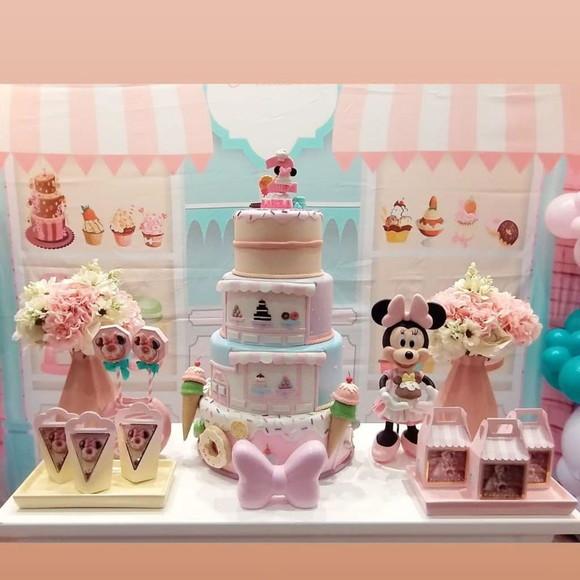 Aluguel de Decoração Confeitaria da Minnie com Balões