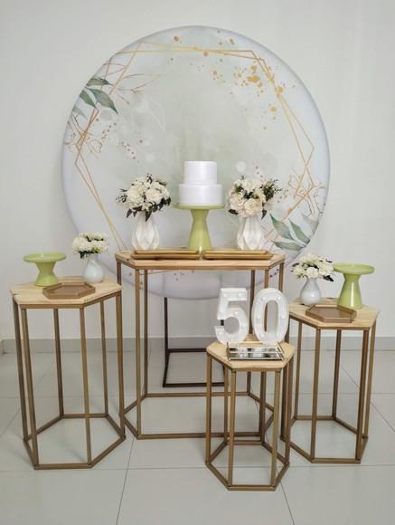 Aluguel de Decoração Festa Adulto Verde 50 Anos