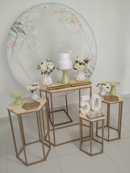 Aluguel de Decoração Festa Adulto Verde 50 Anos