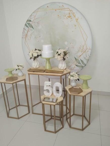 Aluguel de Decoração Festa Adulto Verde 50 Anos