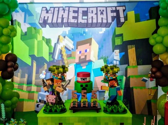 Aluguel de Decoração Festa Minecraft