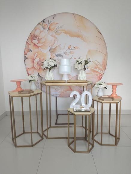 Aluguel Decoração 20 Anos Laranja